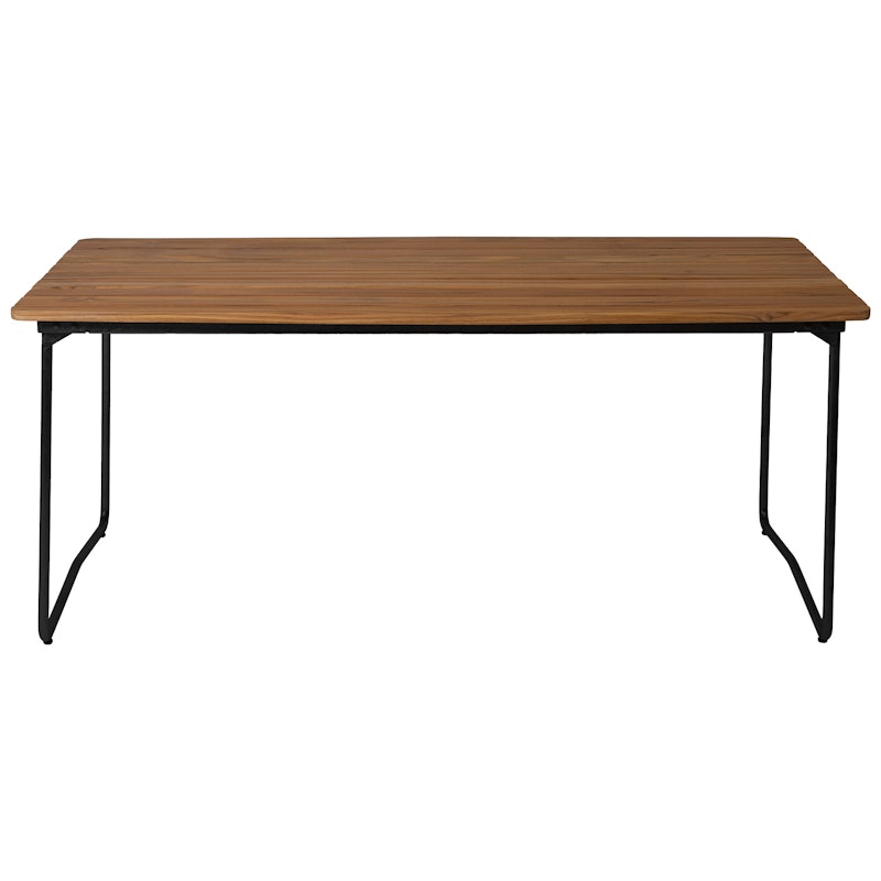 B31 Bord 92x170 Cm, Obehandlad Teak / Svart