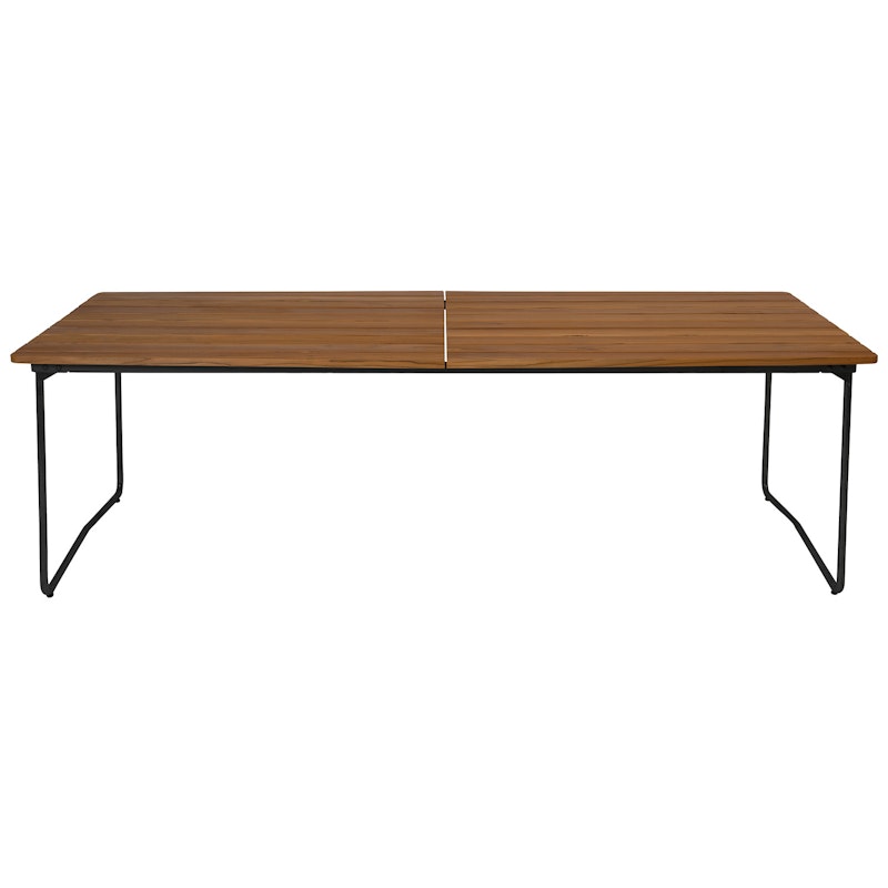 B31 Bord 92x230 cm, Obehandlad Teak / Svart