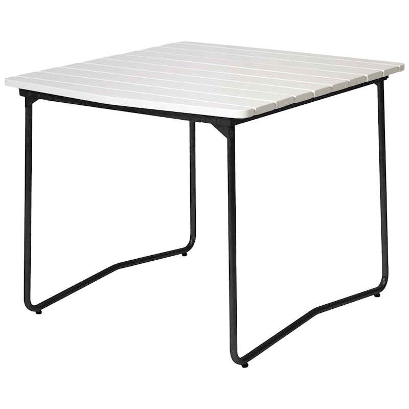 B31 Bord 84x92 cm, Vitlackerad Ek / Svart