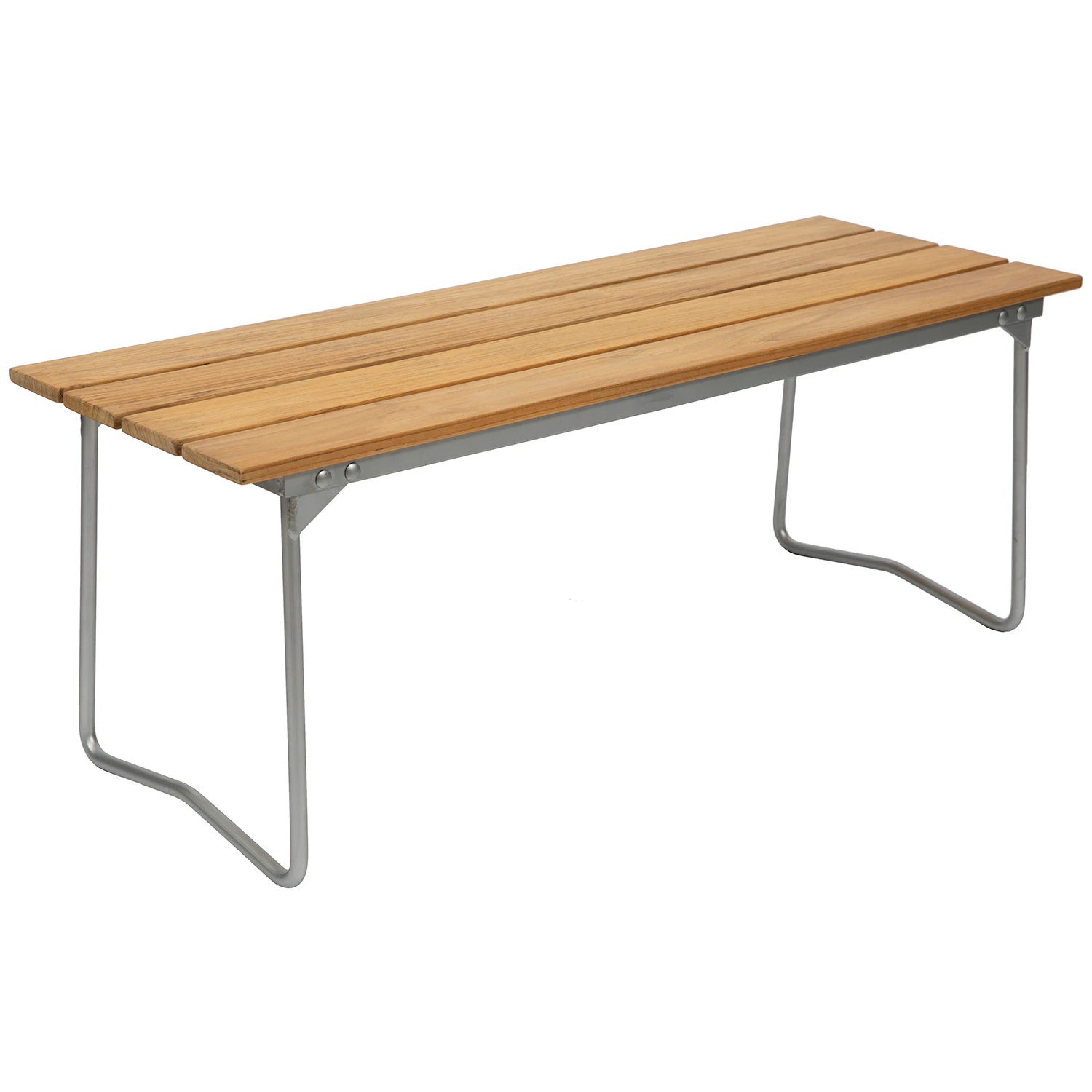 Grythyttan St&aring;lm&ouml;bler B&auml;nk 8 110 Cm Obehandlad Teak / Varmf&ouml;rzinkat St&aring;l - B&auml;nkar Teak - 10353