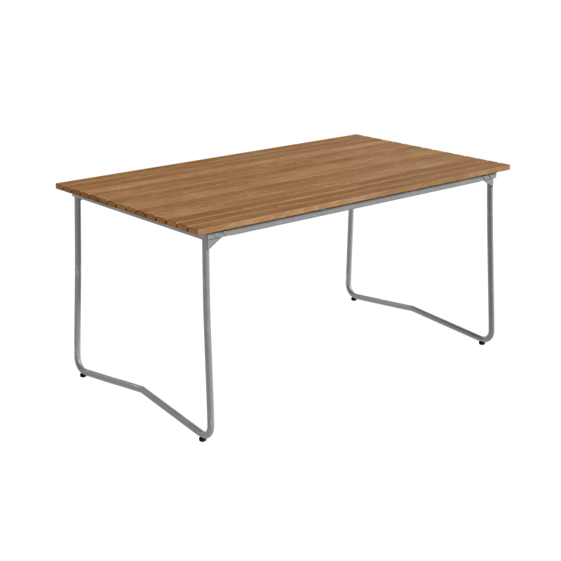 Bovik Bord 92x150 cm, Teak / Varmförzinkat Stål