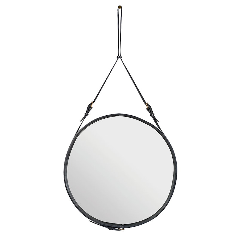 Adnet Väggspegel Cirkulär 70 cm, Svart