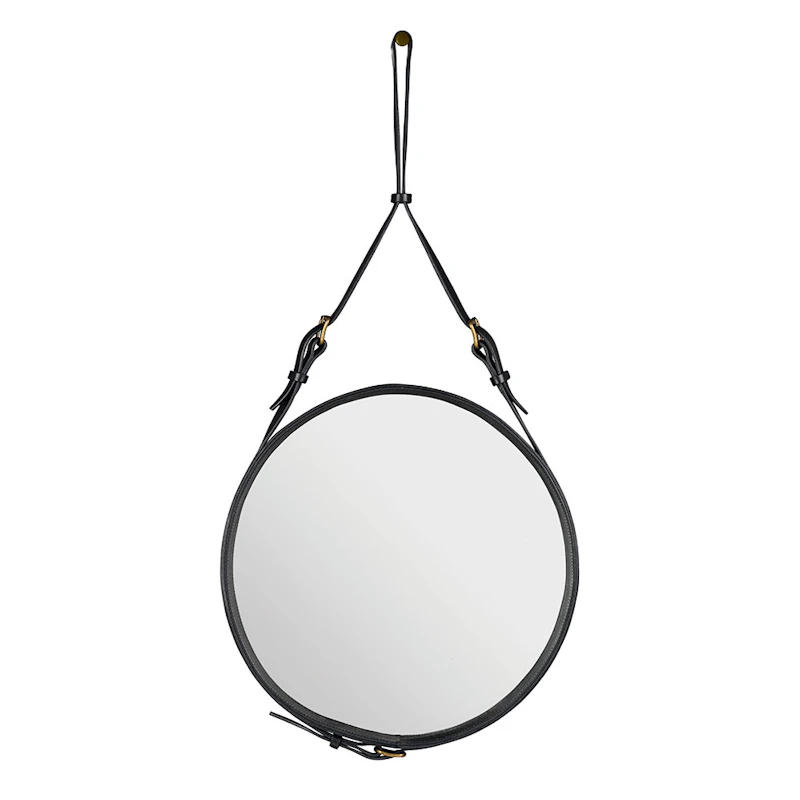 Adnet Väggspegel Cirkulär 45 cm, Svart