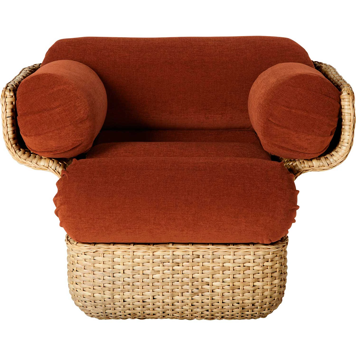Gubi Basket Loungef&aring;t&ouml;lj Rotting / Belsuede Sp Fr 133 - F&aring;t&ouml;ljer Sammet Belsuede Sp Fr 133 - 10111614