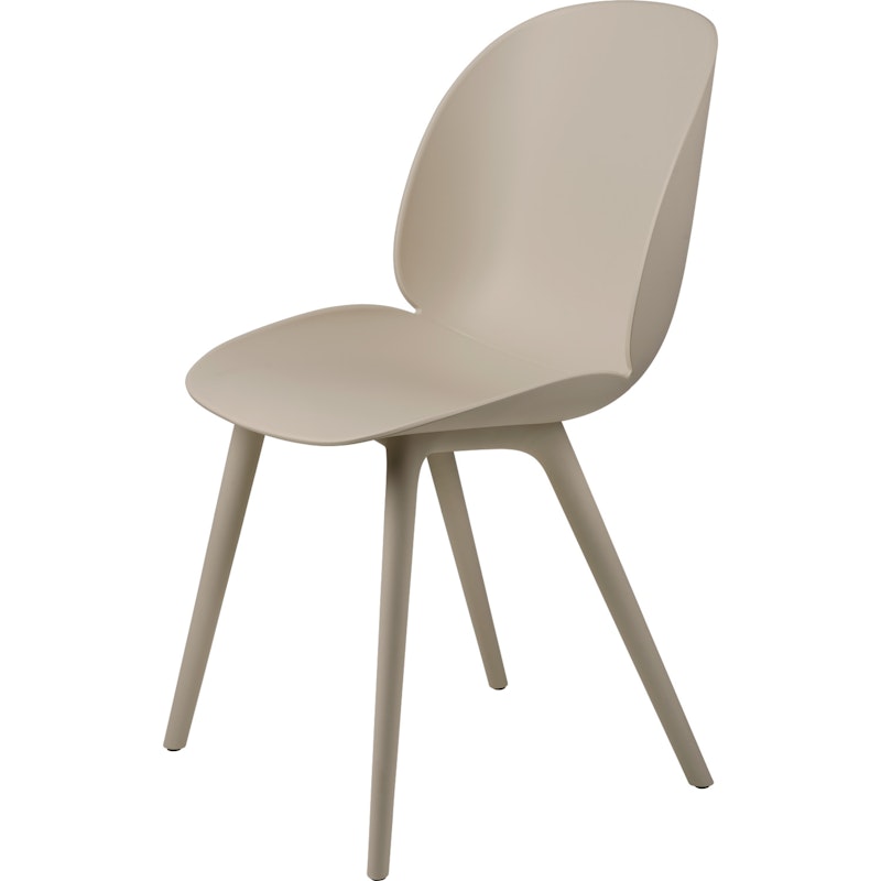 Beetle Stol Oklädd Plast Beige Base, New Beige