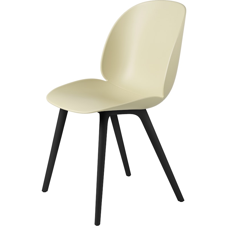 Beetle Stol Oklädd Plast Black Base, Pastel Green