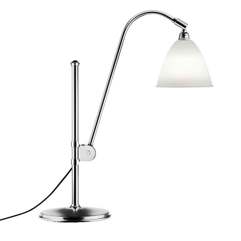 Bestlite BL1 Bordslampa, Krom/Benporslin