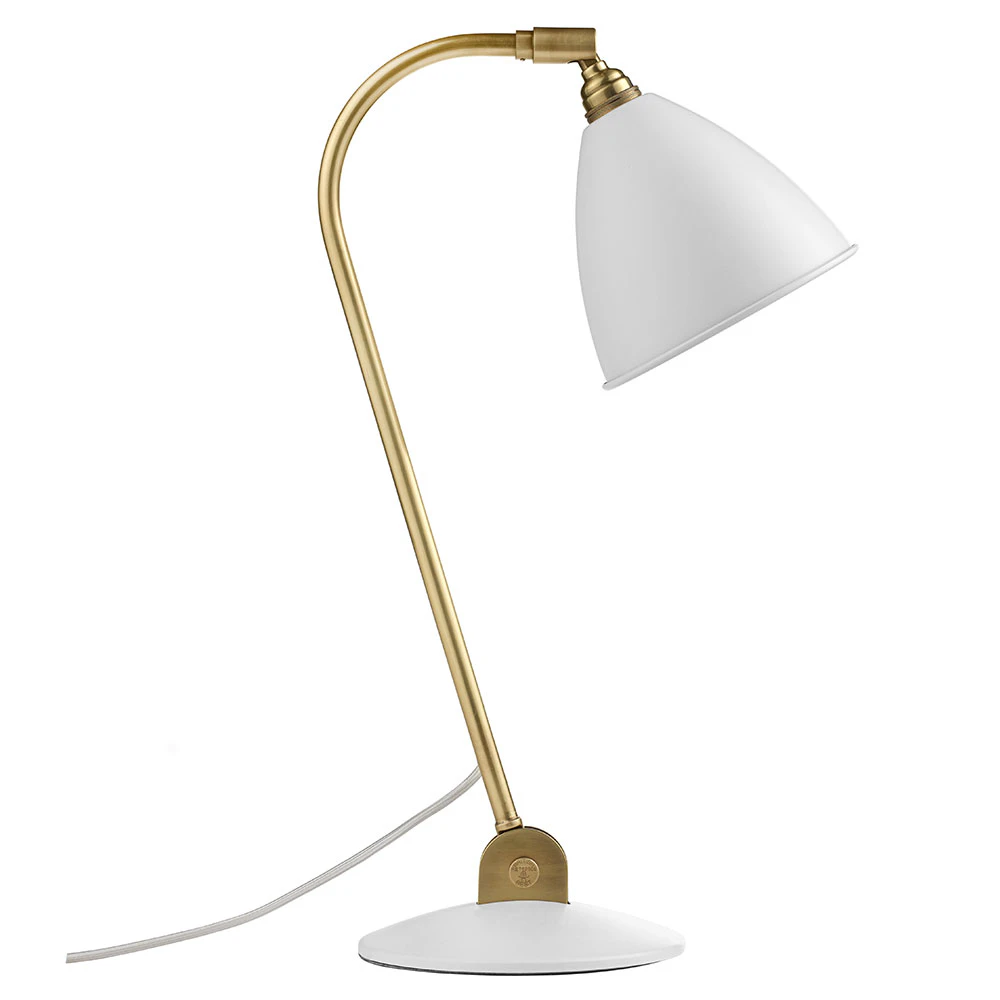Gubi Bestlite Bl2 Bordslampa M&auml;ssing/vit - Bordslampor St&aring;l Vit - 10009993