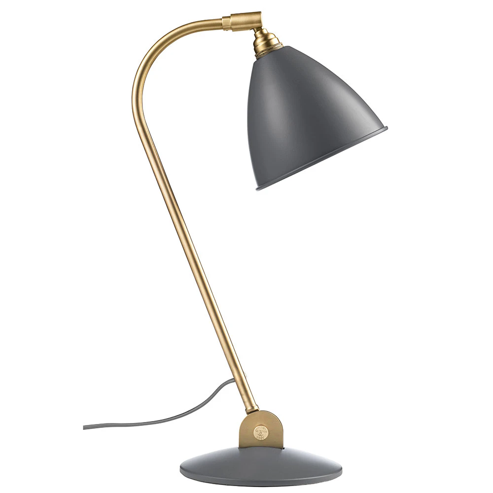 Gubi Bestlite Bl2 Bordslampa M&auml;ssing/gr&aring; - Bordslampor St&aring;l Gr&aring; - 10009996