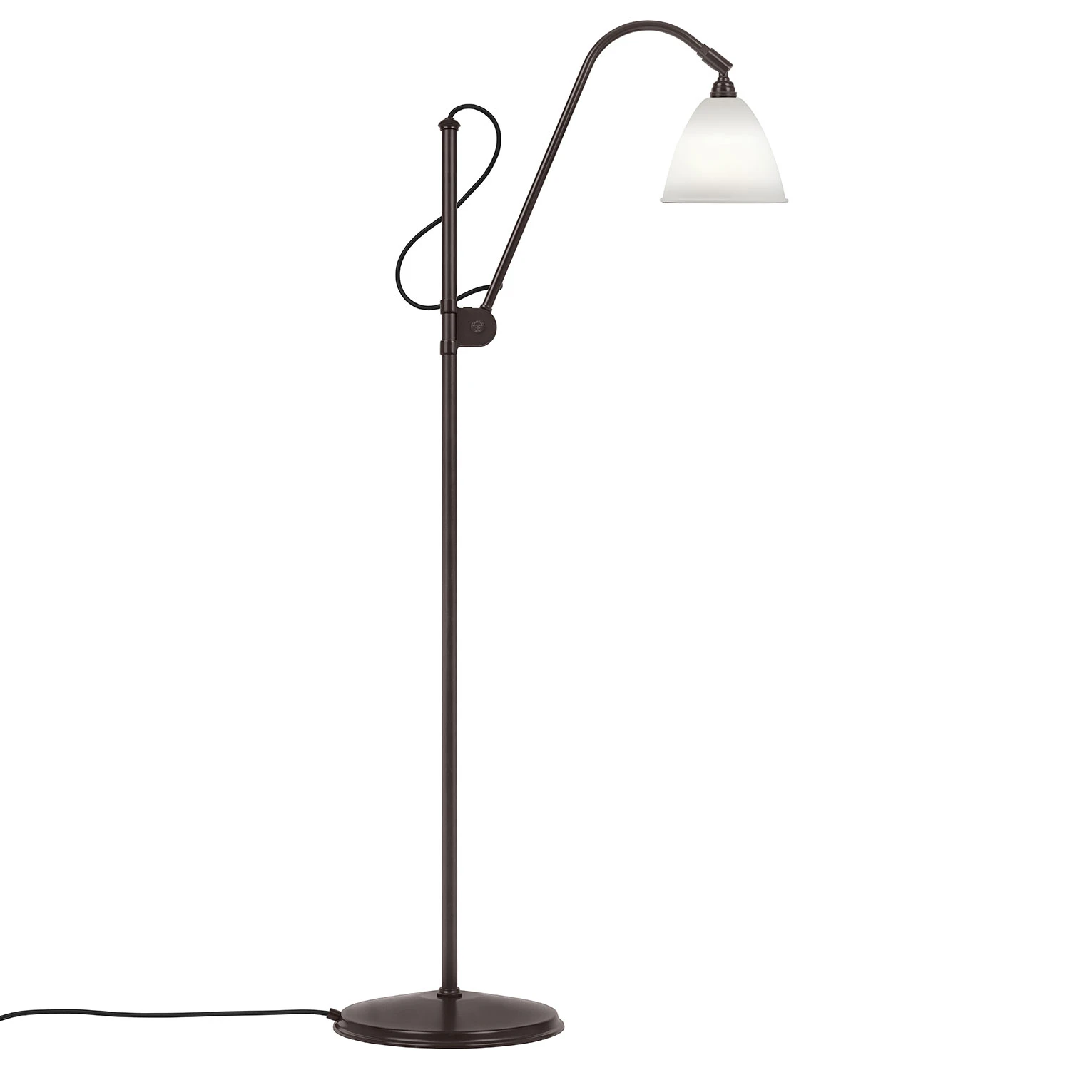 Gubi Bestlite Bl3 S Golvlampa Black Brass/bone China - Golvlampor Mix - 10010022