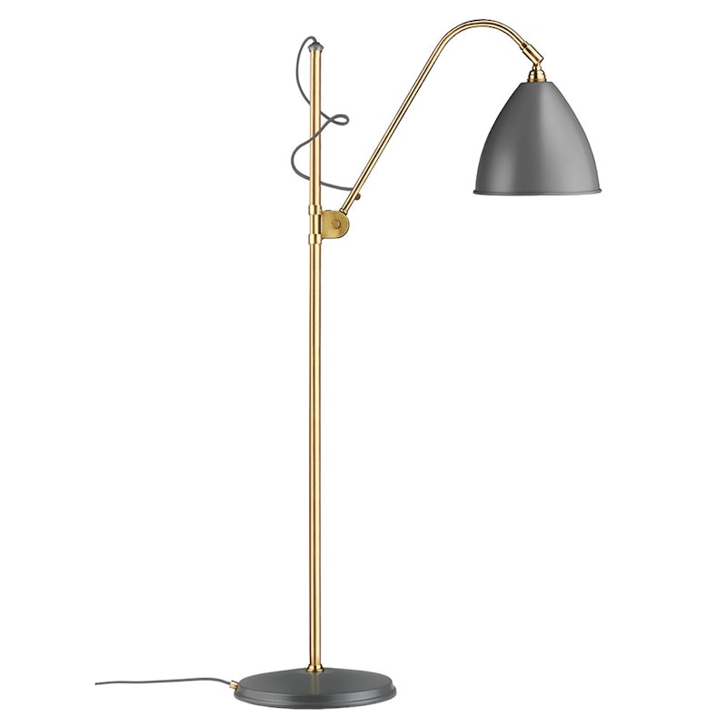 Bestlite BL3 M Golvlampa, Mässing/Grå Semi Matt