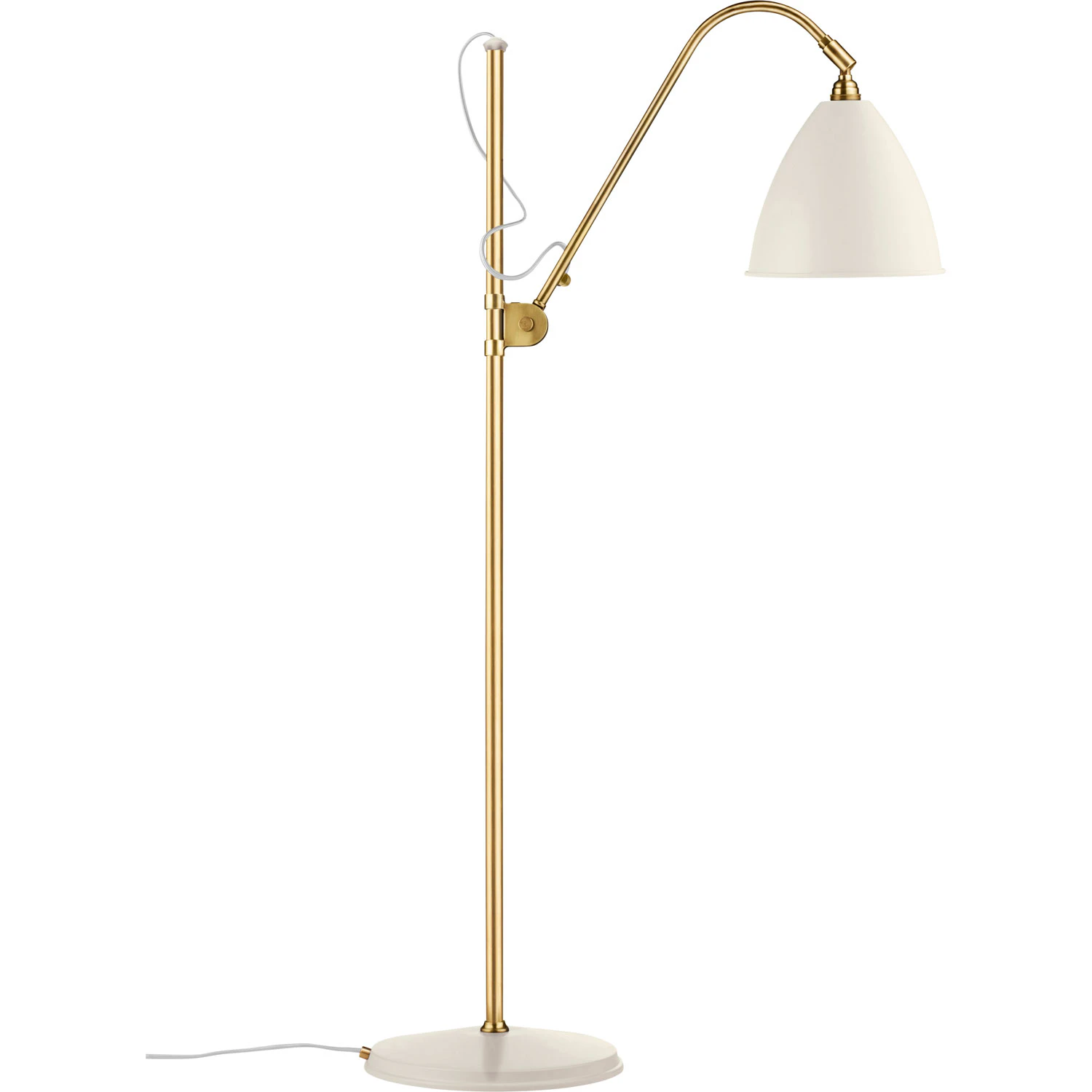Gubi Bestlite Bl3 M Golvlampa Mässing/soft White Semi Matt - Golvlampor Stål Mässing - 10010058