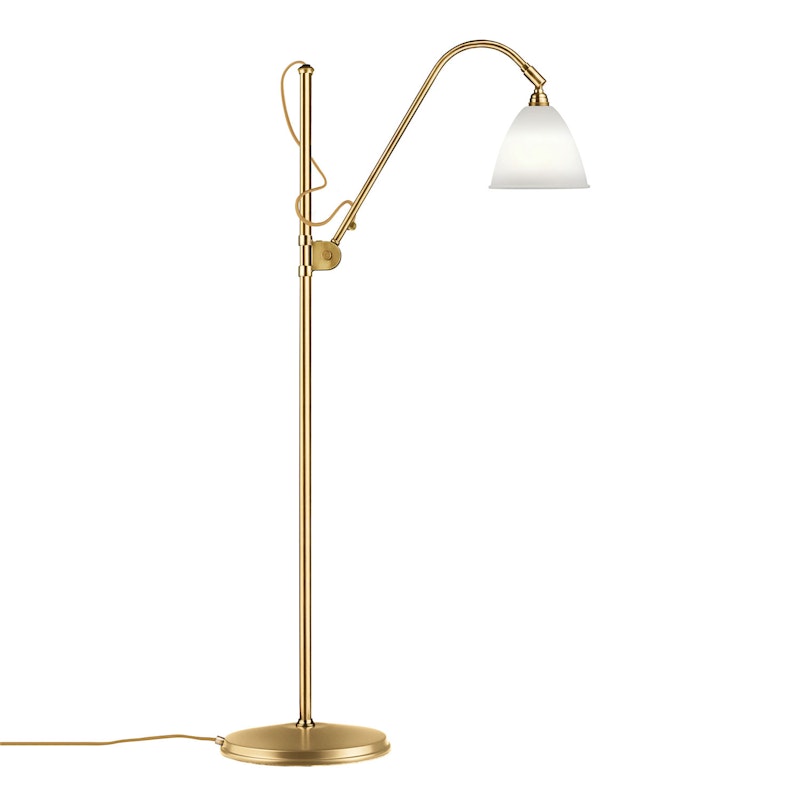 Bestlite BL3 S Golvlampa, Mässing/Benporslin