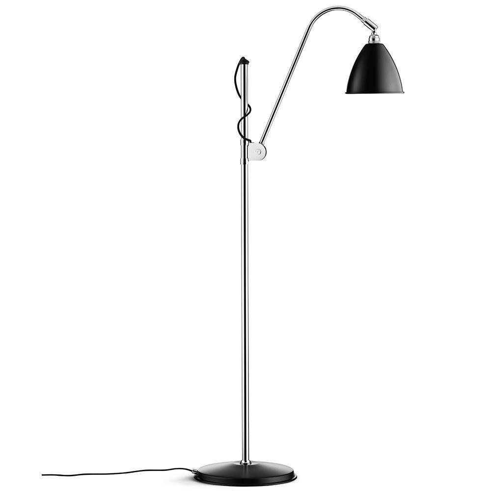 Gubi Bestlite Bl3 S Golvlampa Krom/svart - Golvlampor Stål Svart - 10010035