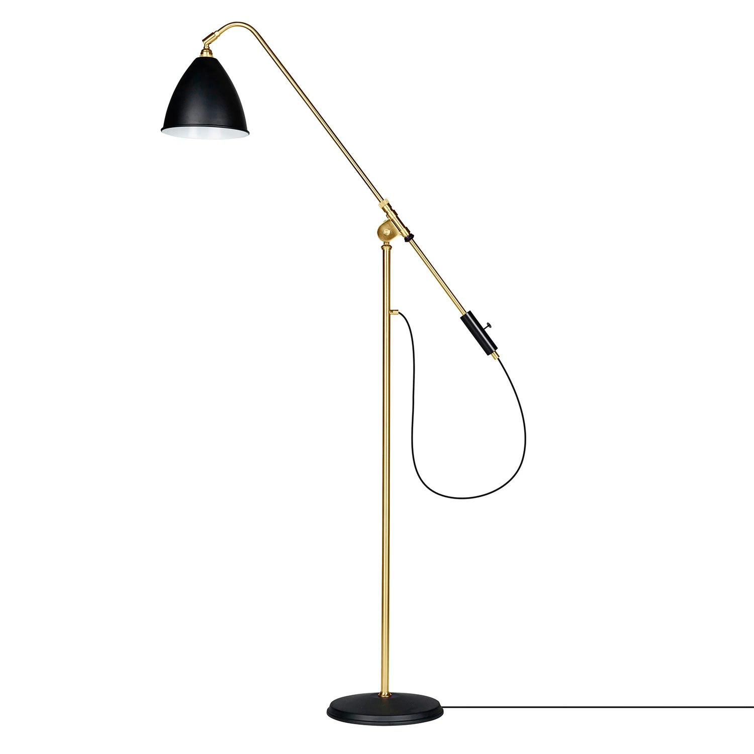Gubi Bestlite Bl4 M Golvlampa Mässing/svart - Golvlampor Svart - 10010089