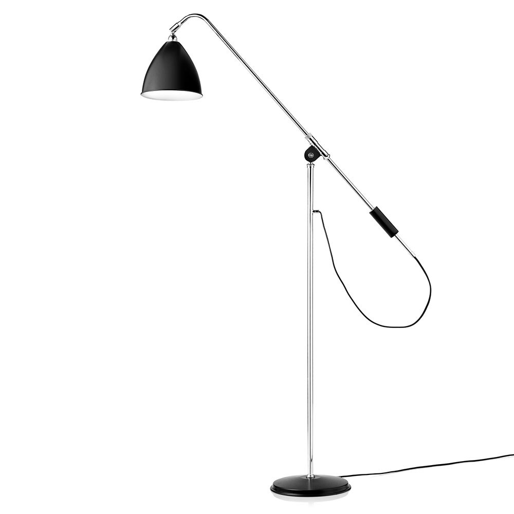 Gubi Bestlite Bl4 M Golvlampa Krom/svart - Golvlampor Svart - 10010101