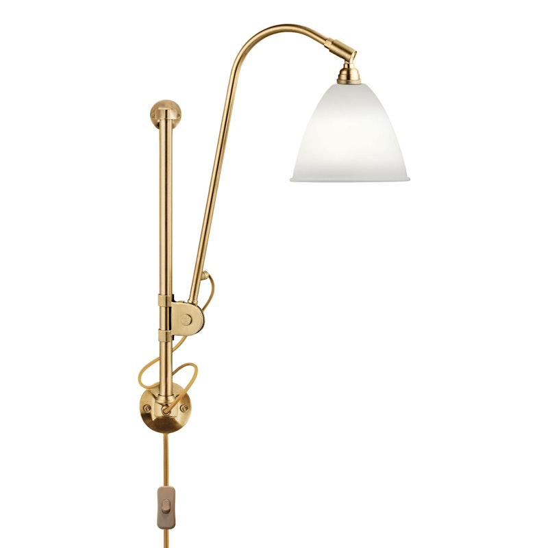 Bestlite BL5 Vägglampa, Mässing/Benporslin
