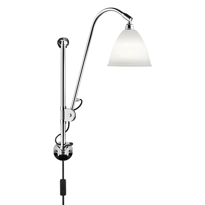 Bestlite BL5 Vägglampa, Krom/Benporslin