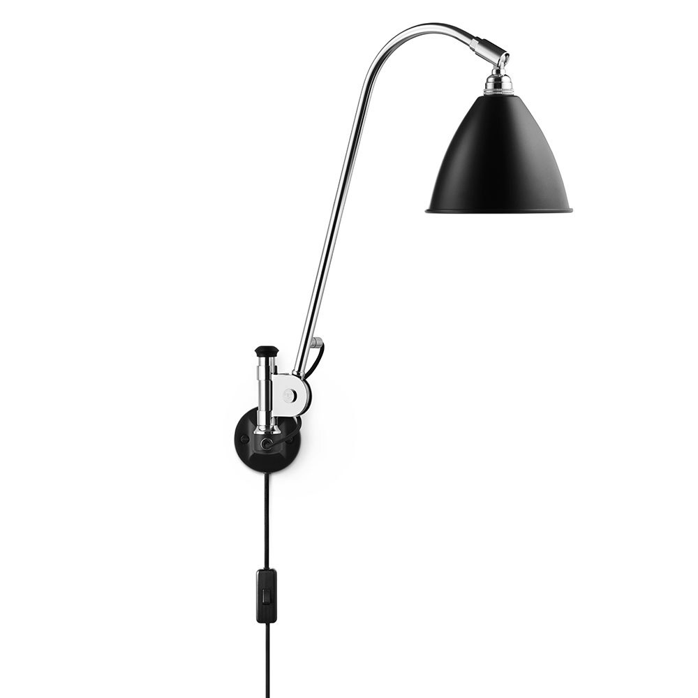 Gubi Bestlite Bl6 Vägglampa Krom/svart - Vägglampor Stål Svart - 10010208
