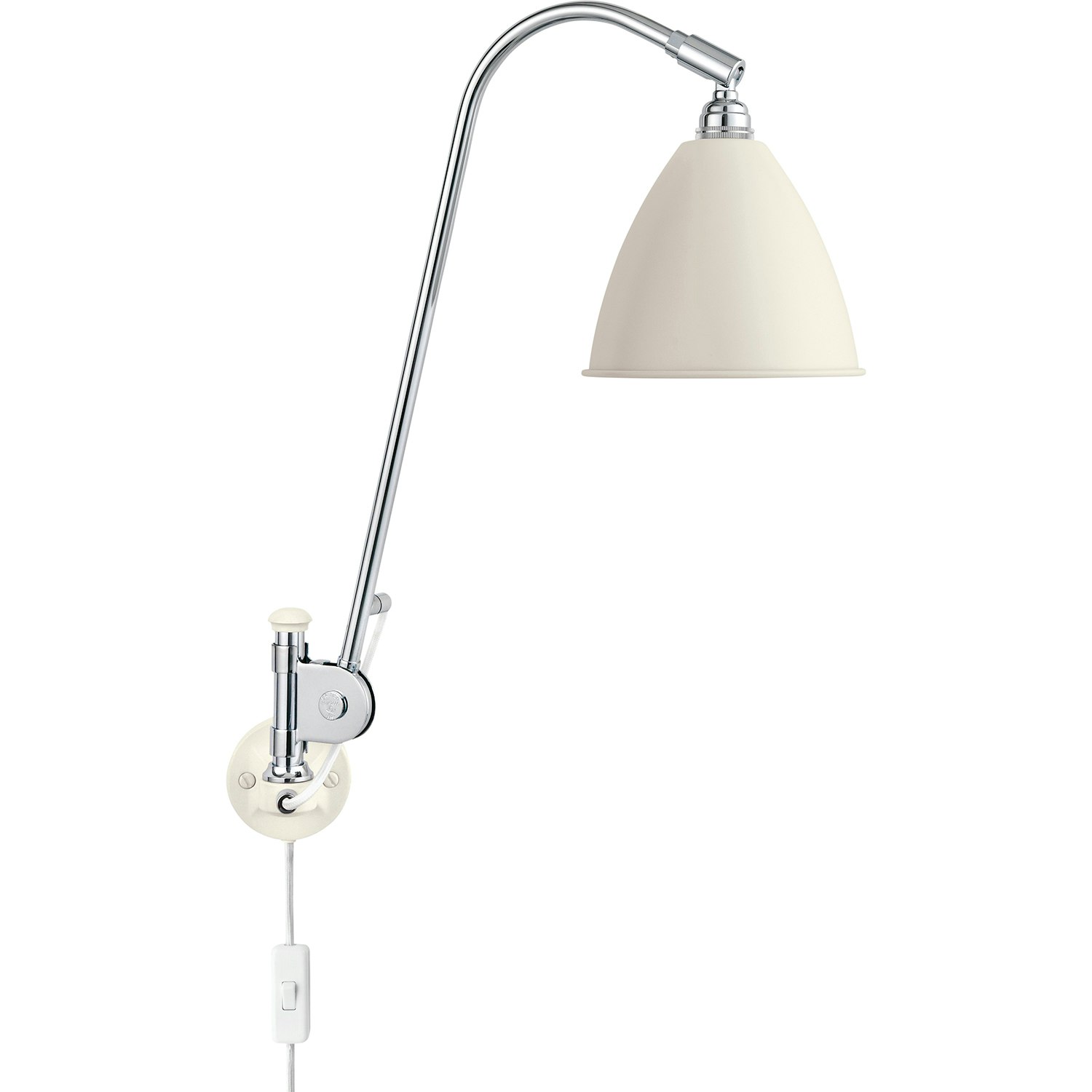 Gubi Bestlite Bl6 Vägglampa Krom/soft White - Vägglampor Stål Krom - 10010206
