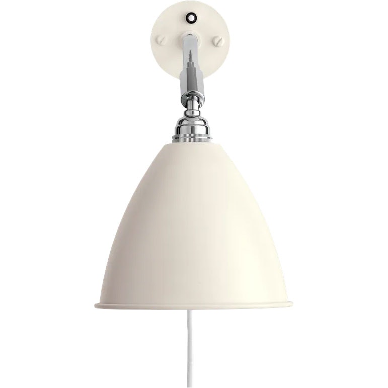 Gubi Bestlite Bl7 Vägglampa Krom / Vit Semi Matt - Vägglampor Metall Krom - 10010270
