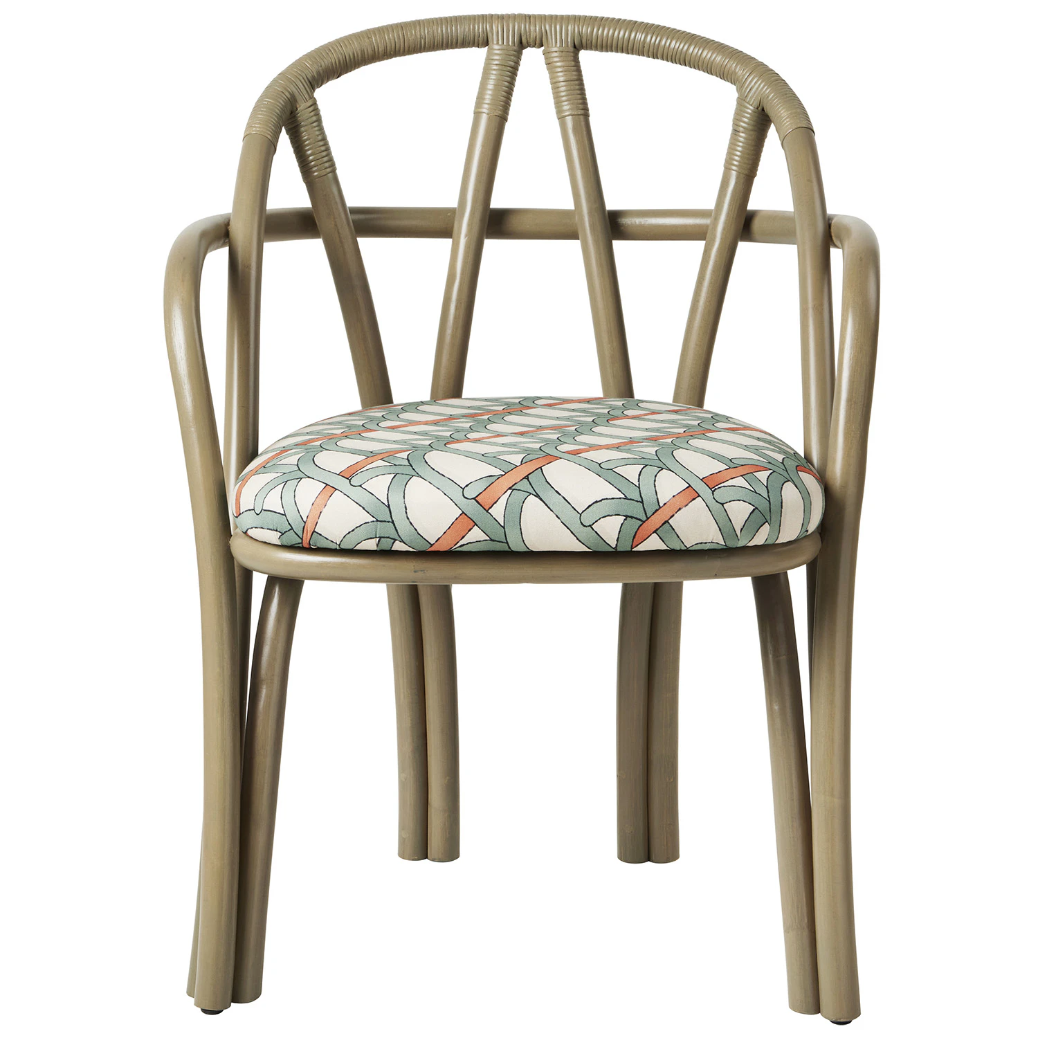 Gubi Bistra Matsalsstol Oliv / Reales Pattern 001 - Stolar Rotting Olivgr&ouml;n - 10141606