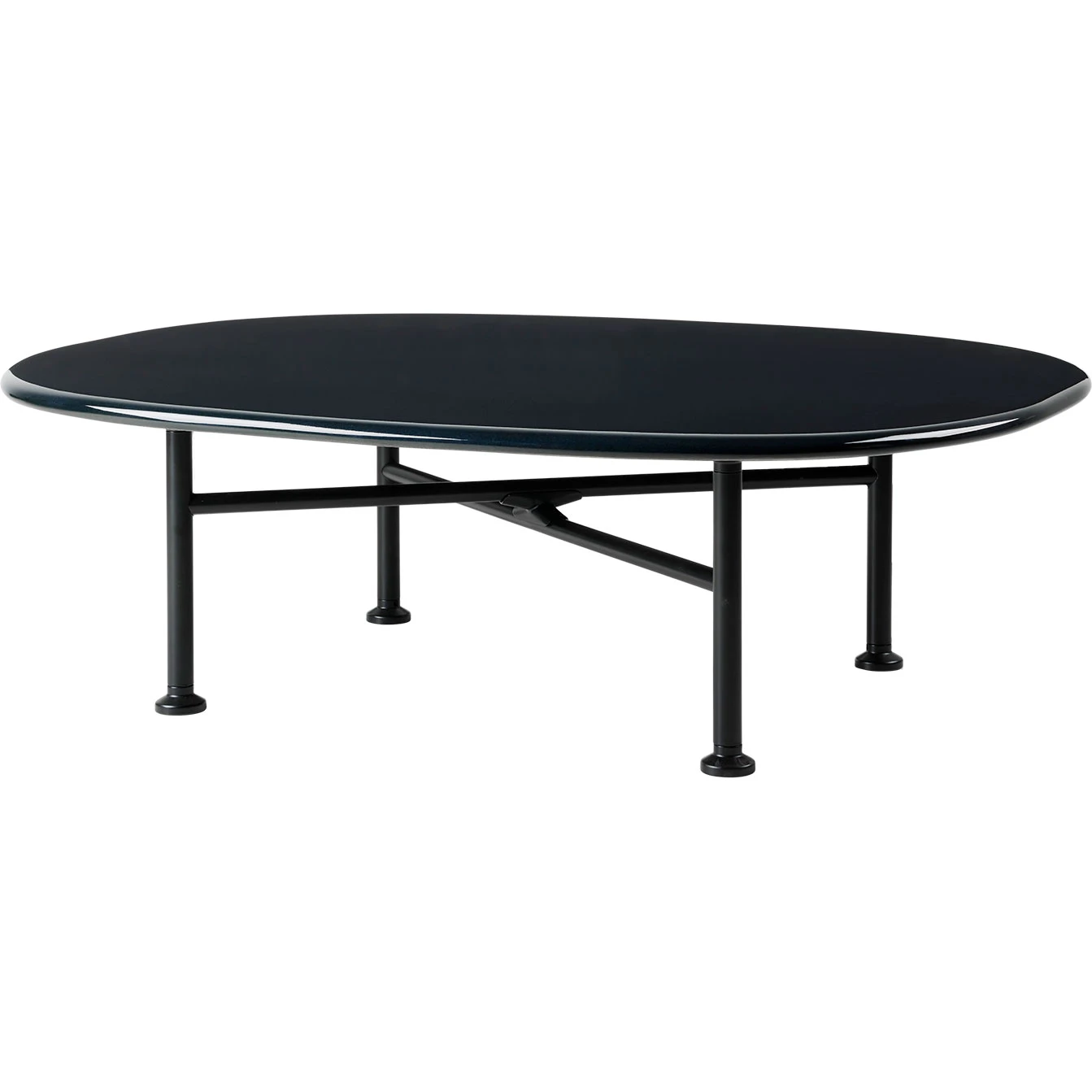 Gubi Carmel Soffbord 70x87,5 Cm Midnight Black - Soffbord utomhus Keramik Midnattssvart - 10117283