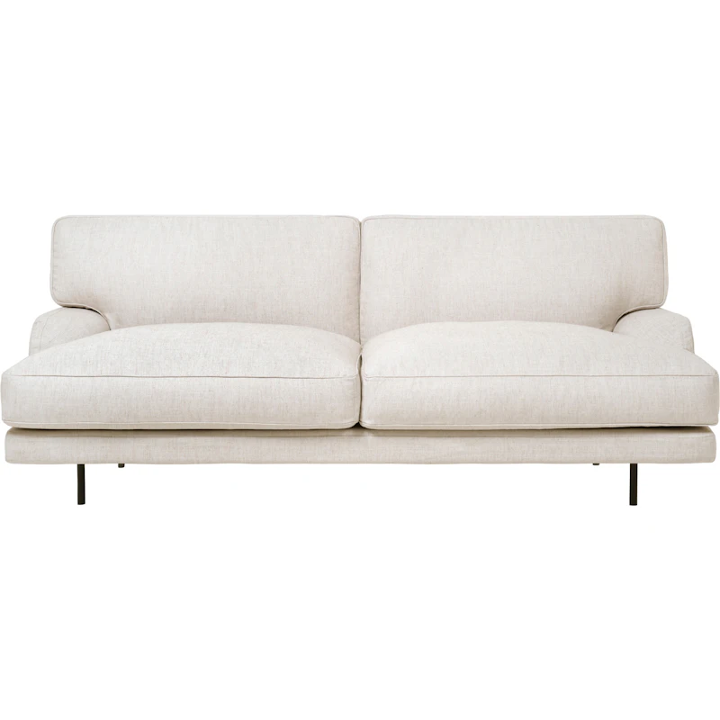 Flaneur Soffa FC 2-Sits, Ben Svart / Hot Madison 419 Off White