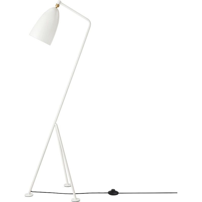 Gräshoppa Golvlampa, Glossy Alabaster White