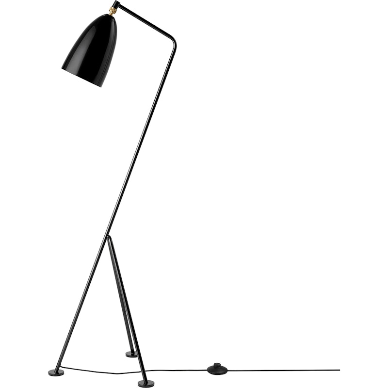 Gräshoppa Golvlampa, Glossy Black