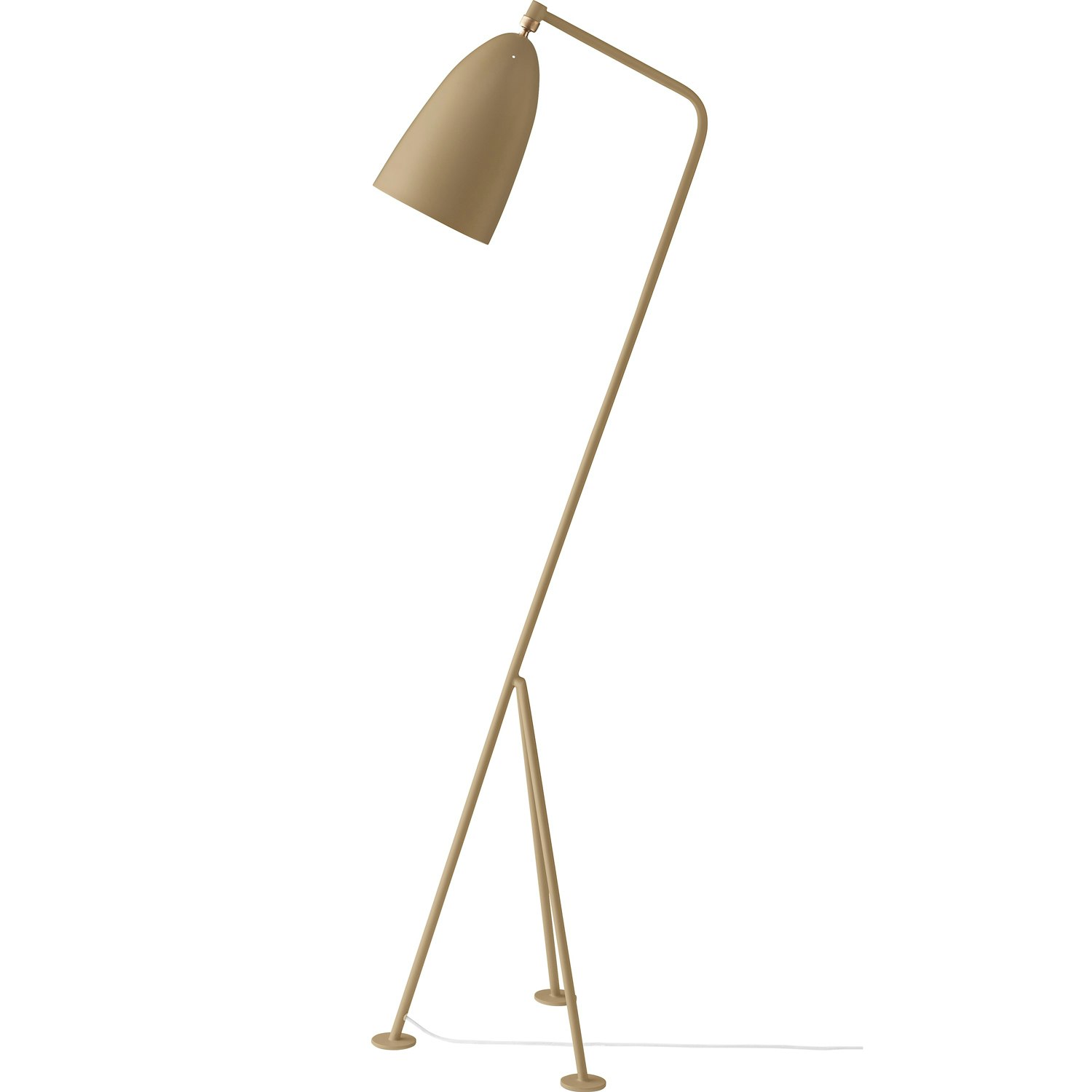 Gubi Gräshoppa Golvlampa Olive Brown - Golvlampor Stål Olive Brown - 10078714