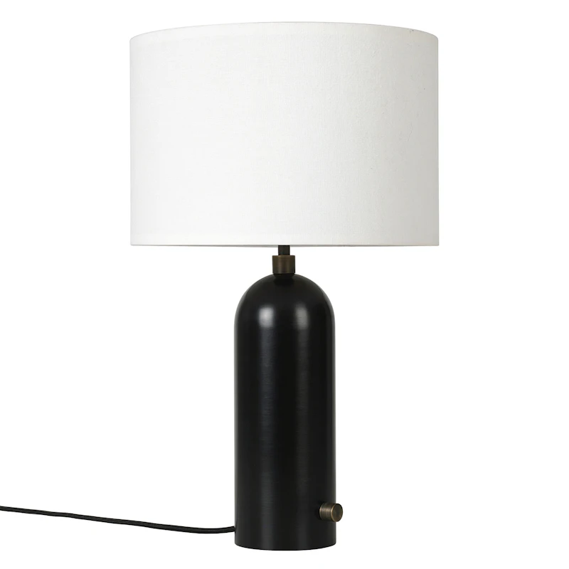 Gravity Bordslampa Liten, Svart Stål / Vit