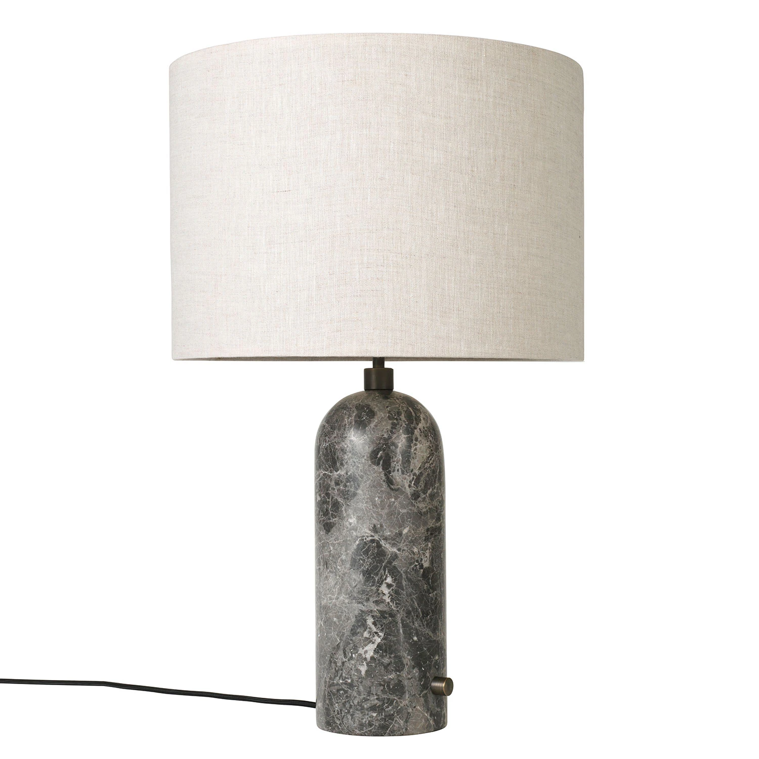 Gubi Gravity Bordslampa Stor Grå Marmor / Canvas - Bordslampor Textil Canvas - 10012322