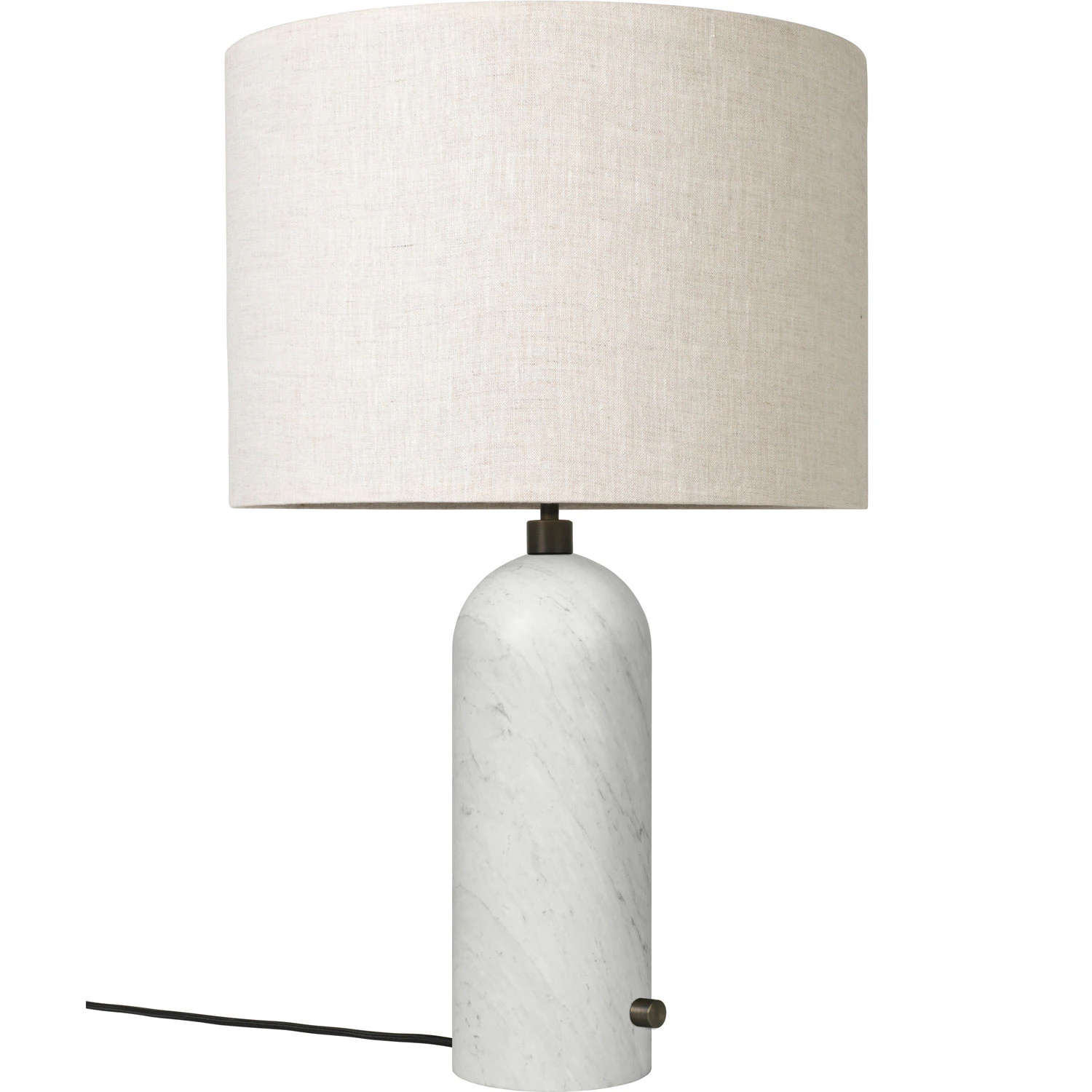 Gubi Gravity Bordslampa Stor Vit Marmor / Canvas - Bordslampor Textil Canvas - 10012329