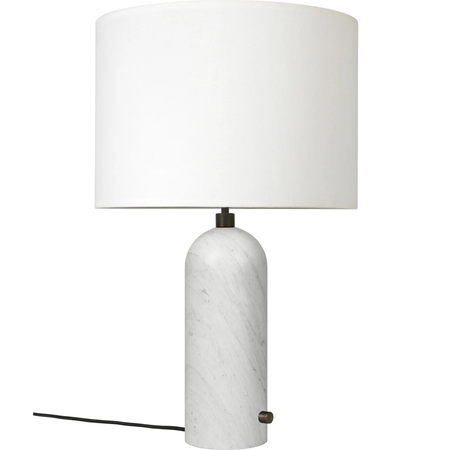 Gubi Gravity Bordslampa Stor Vit Marmor / Vit - Bordslampor Textil Vit - 10012328