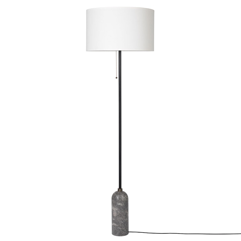 Gravity Golvlampa, Grå Marmor / Vit