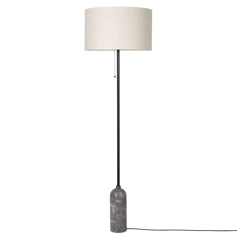 Gravity Golvlampa, Grå Marmor / Canvas
