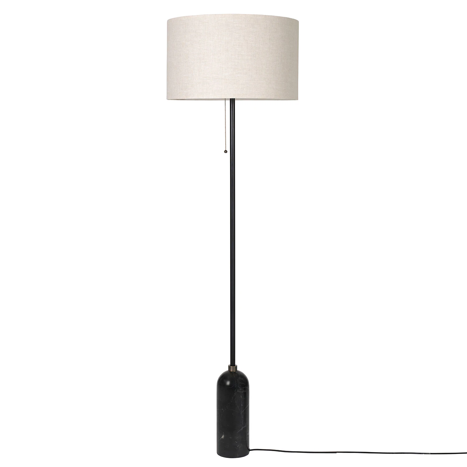 Gubi Gravity Golvlampa Svart / Canvas - Golvlampor Marmor Svart Marmor - 10012242
