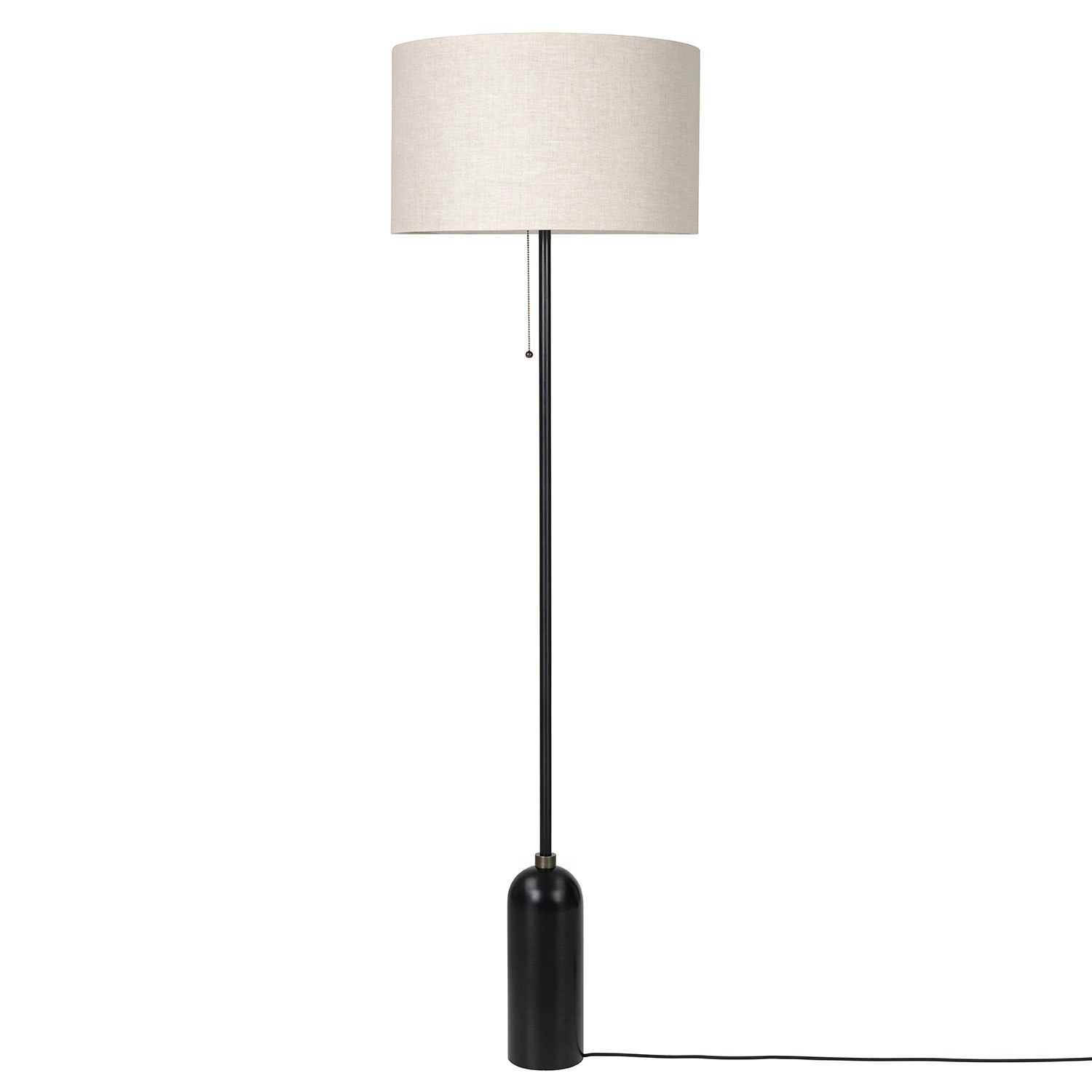 Gubi Gravity Golvlampa Svart / Canvas - Golvlampor Stål Svart - 10012236