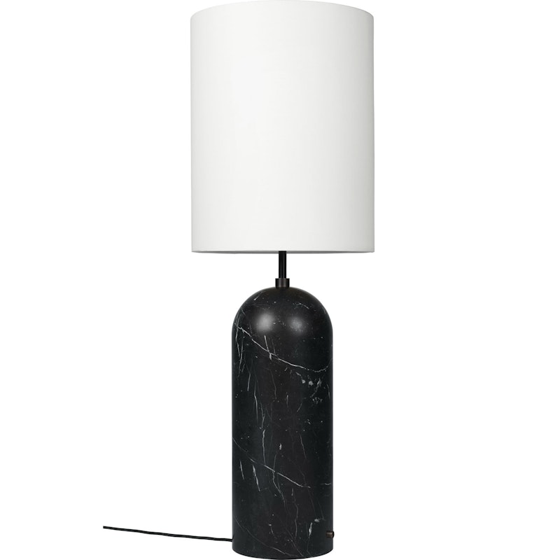 Gravity XL Golvlampa Hög, Svart Marmor / Vit
