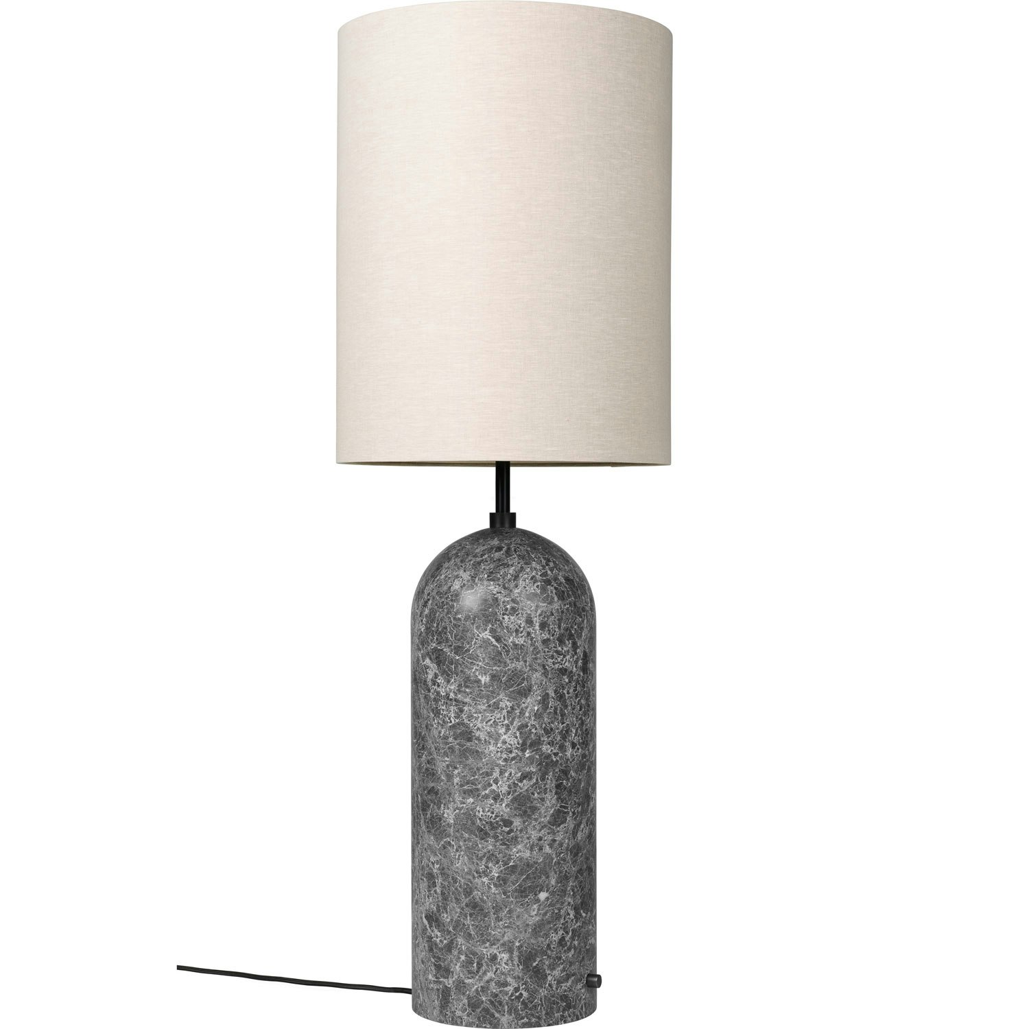 Gubi Gravity Xl Golvlampa Hög Grå Marmor / Canvas - Golvlampor Textil Canvas - 10012262