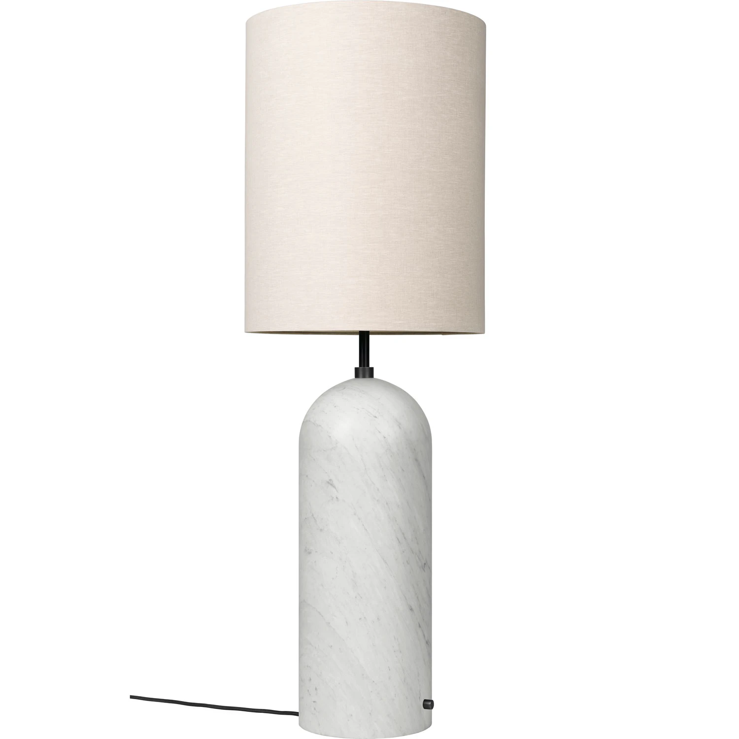 Gubi Gravity Xl Golvlampa Hög Vit Marmor / Canvas - Golvlampor Textil Canvas - 10012264