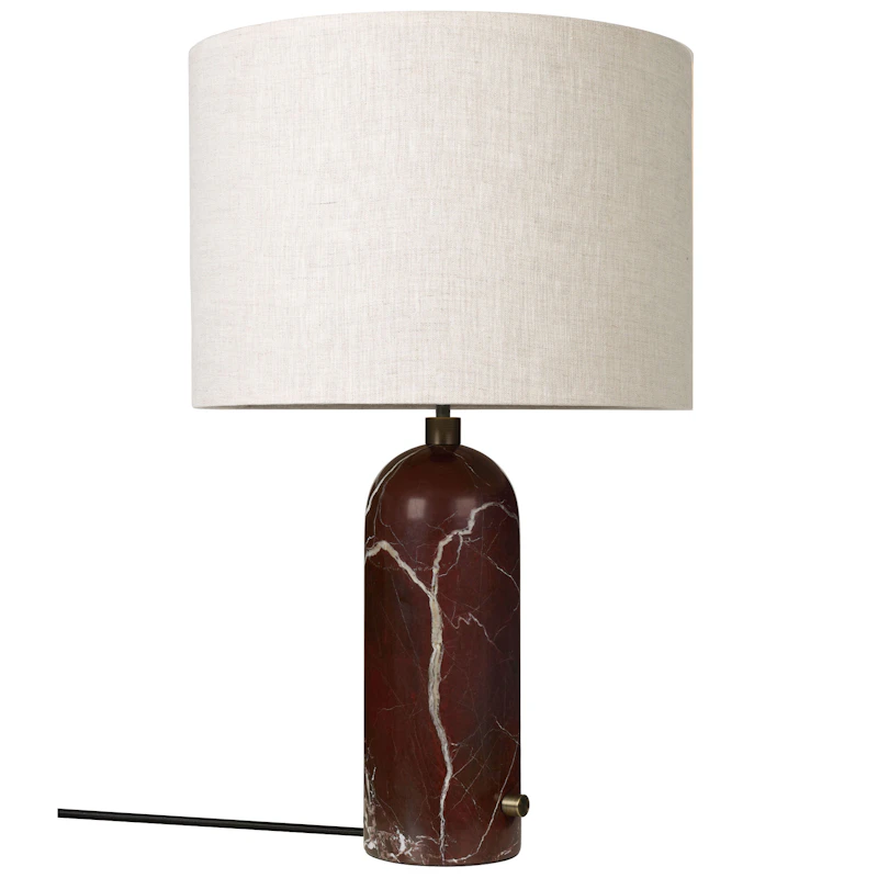 Gravity Bordslampa Stor, Maroon / Canvas