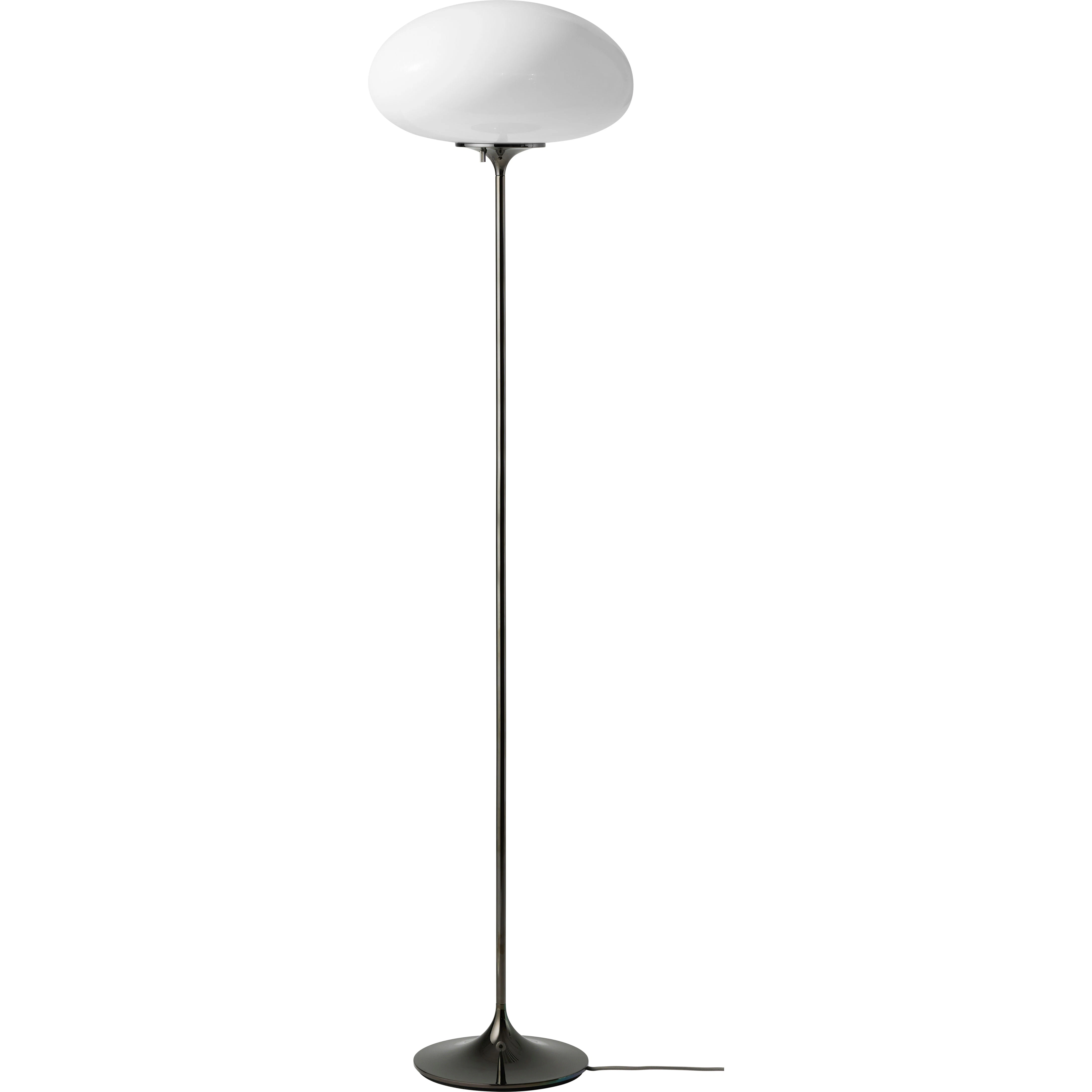 Gubi Stemlite Golvlampa 150 Cm Svart Krom / Opal - Golvlampor St&aring;l Svart Krom - 10149872