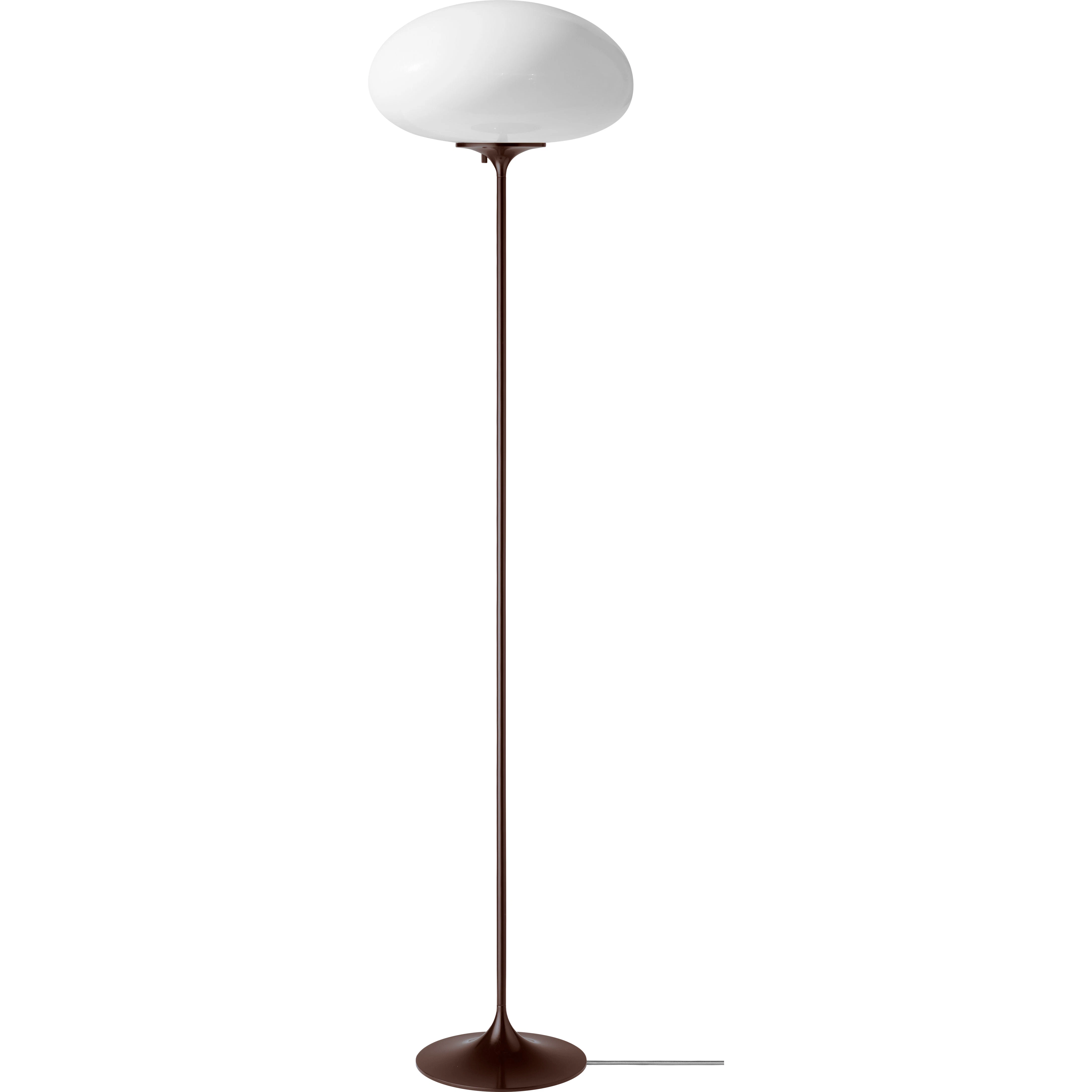 Gubi Stemlite Golvlampa 150 Cm M&ouml;rkr&ouml;d / Opal - Golvlampor St&aring;l M&ouml;rkr&ouml;d - 10149873