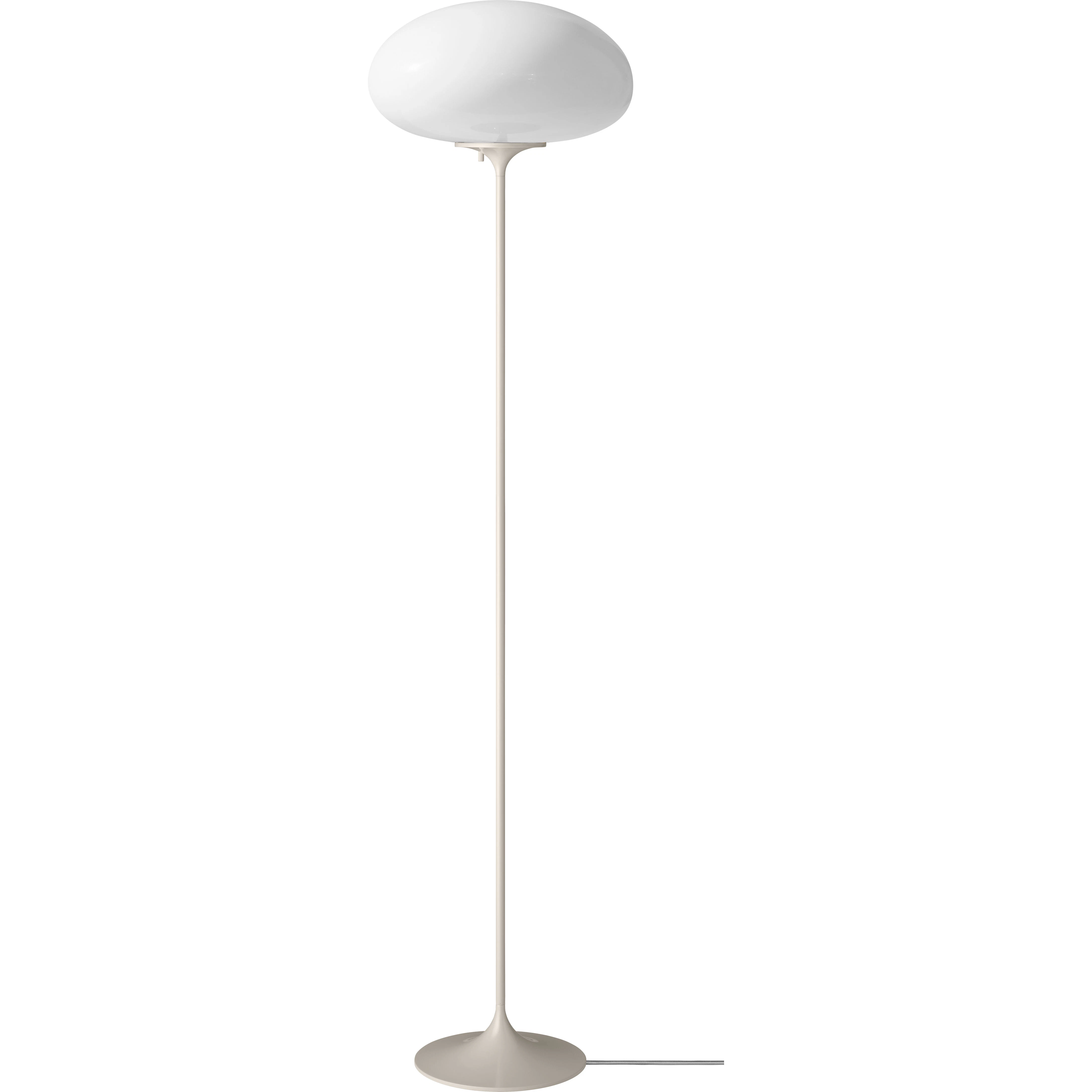 Gubi Stemlite Golvlampa 150 Cm Pebble Grey / Opal - Golvlampor St&aring;l Pebble Grey - 10149874