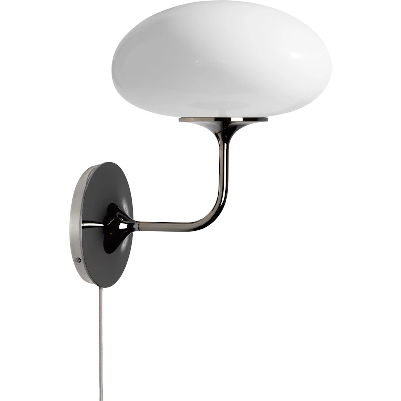 Stemlite Vägglampa, Svart Krom / Opal