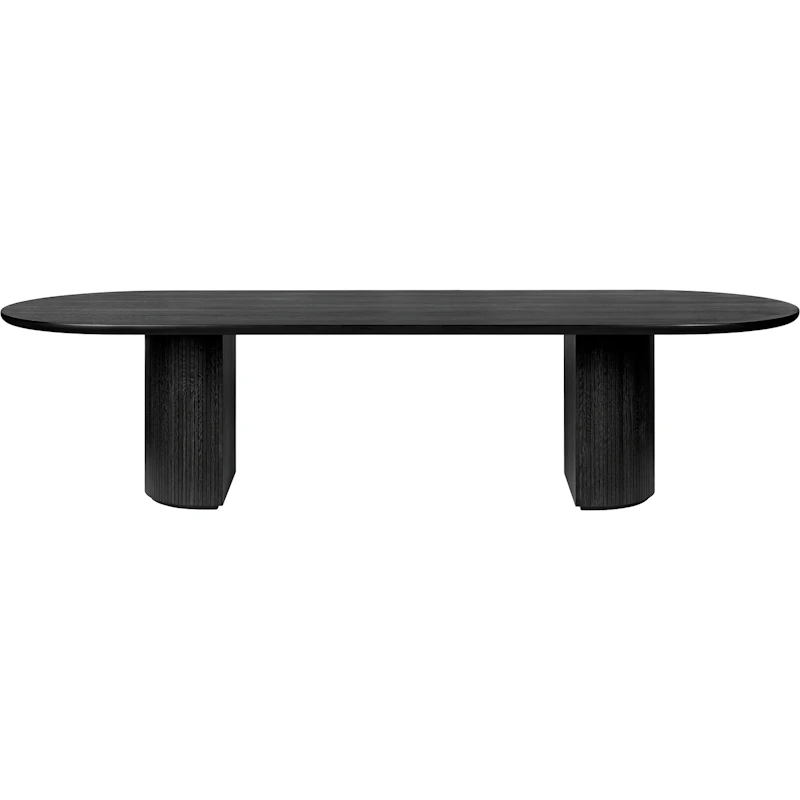 Moon Matbord Elliptical Fanér Brunsvart, 290x105 cm