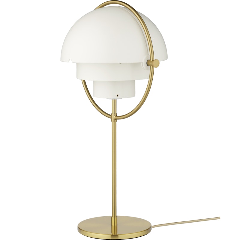 Multi-Lite Bordslampa, Brass / Vit