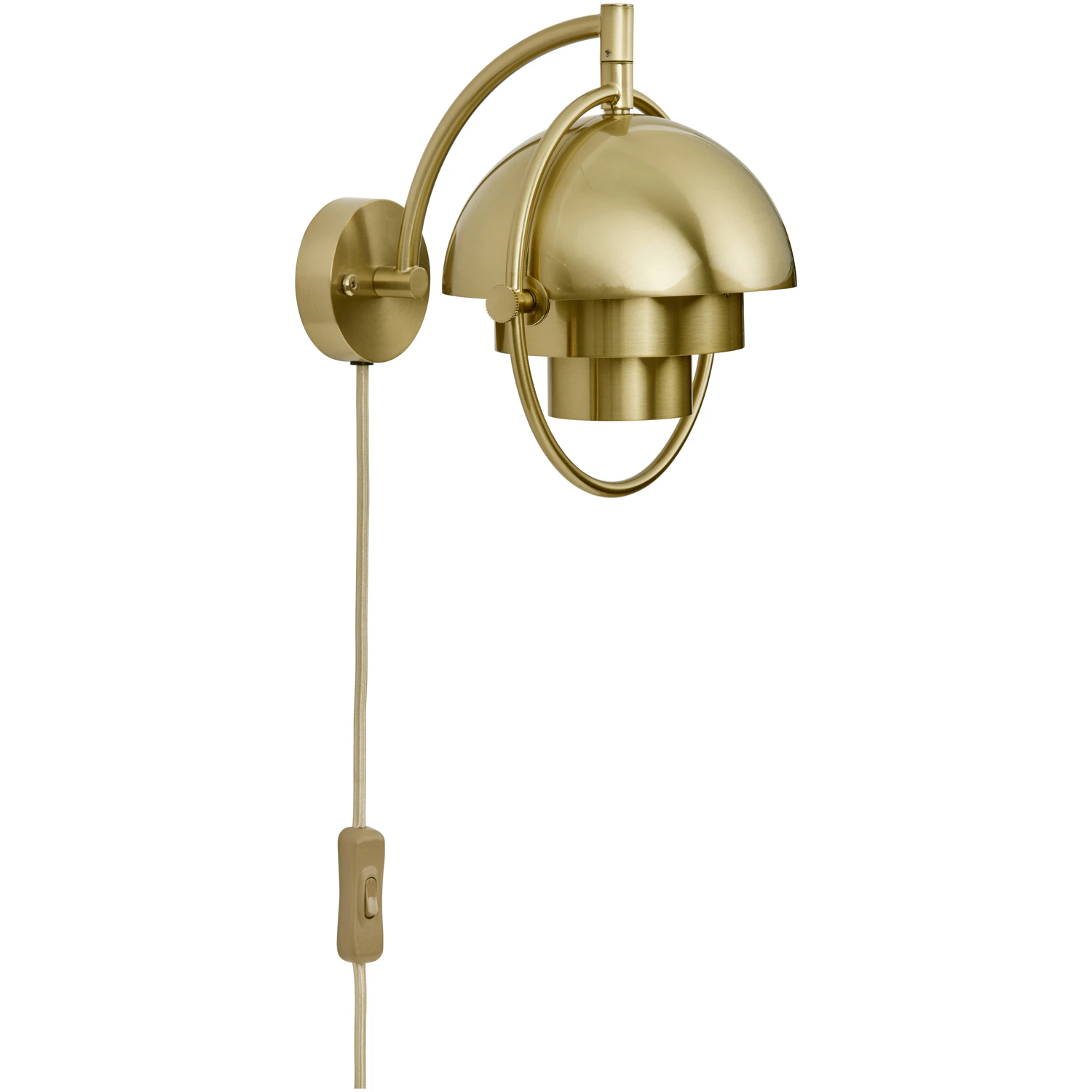Gubi Multi-lite V&auml;gglampa Brass Shiny / Brass - V&auml;gglampor Metall M&auml;ssing - 10141356
